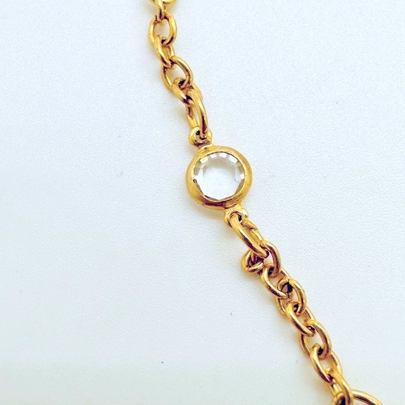 Vintage Rhinestone Earrings & Dainty Crystal Necklace - Picture 9 of 17